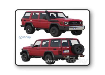 Toyota Land Cruiser 70 GXL 2024 3D Model