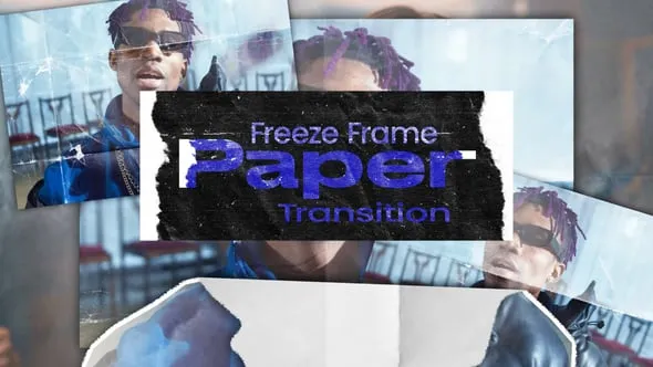 Videohive - Freeze Frame Paper Transition - 58277743