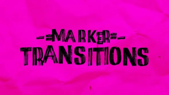 Videohive - Marker Transitions - 58273399