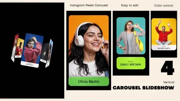 Videohive - Vertical Carousel Instagram Reels - 58273210