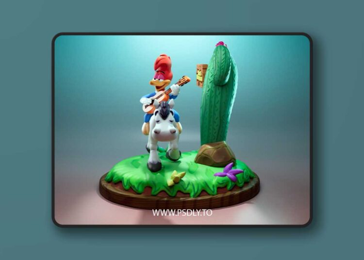 Woody Woodpecker and Sugarfoot – 3D Print