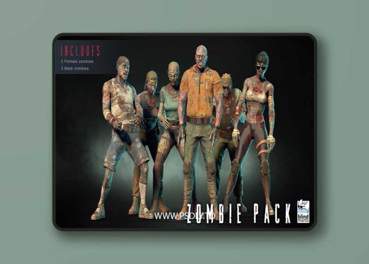 Zombies Pack 01 (4.26) for Unreal Engine 1 Zombies Pack 01 (4.26)