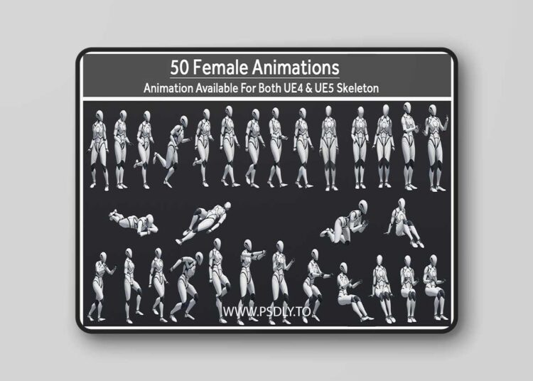 50 Female Animations (4.27 and 5.0 – 5.4)