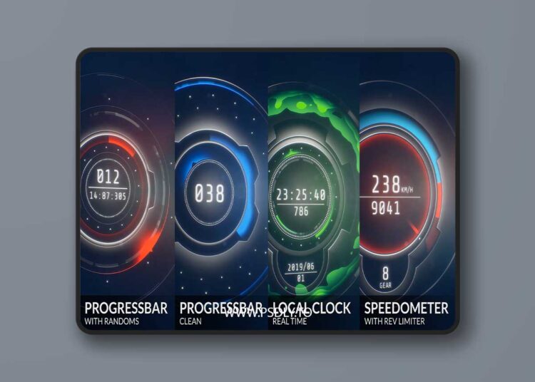 Advanced Sci-Fi UI - Clocks & Gauges