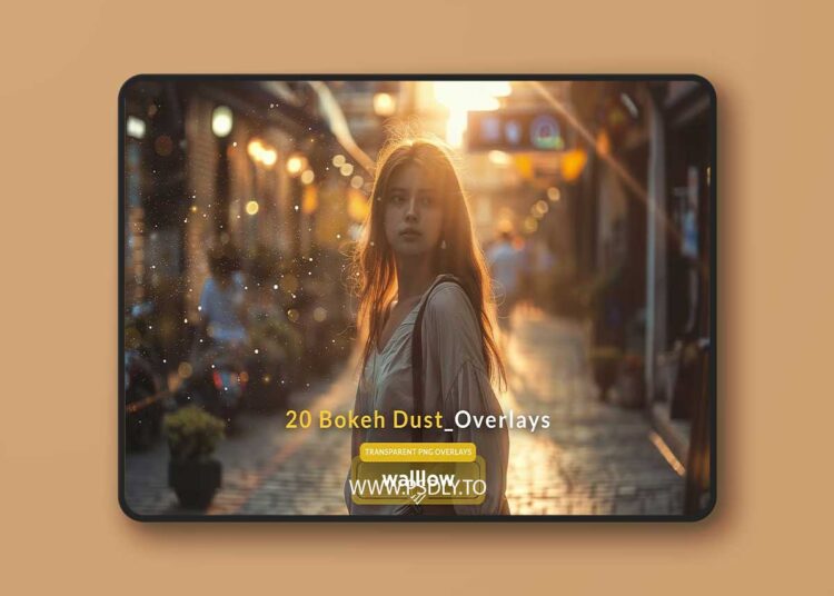 Bokeh dust Transparent PNG overlays
