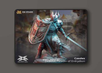 Caedes-–-Zealous-Paladin-of-Erdrydion-–-3D-Print