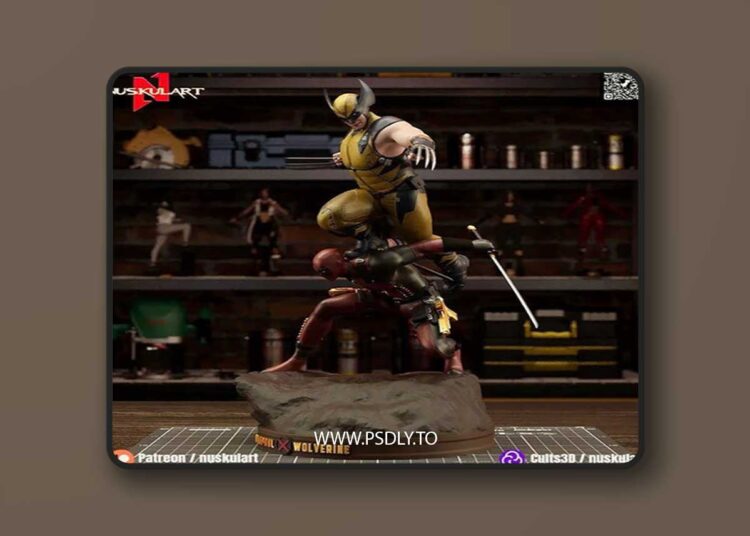 Deadpool and Wolverine Couple Figure – 3D Print