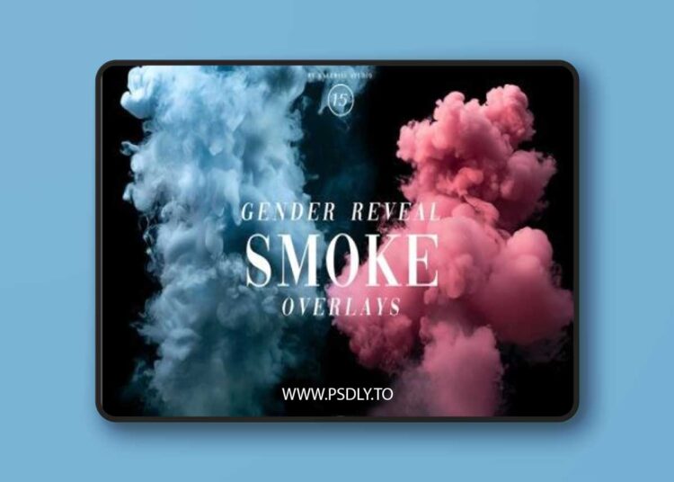 Gender Reveal Smoke Overlays
