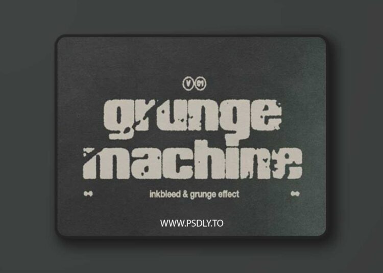 Grunge Machine - Inkbleed & Grunge Action for Photoshop