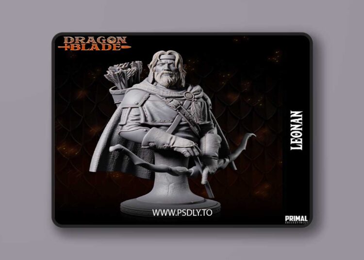 Half Elf Leonan Bust – 3D Print 1 Half Elf Leonan Bust – 3D Print