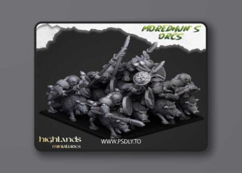 Highlands Miniatures – Mounted Orcs – 3D Print Model