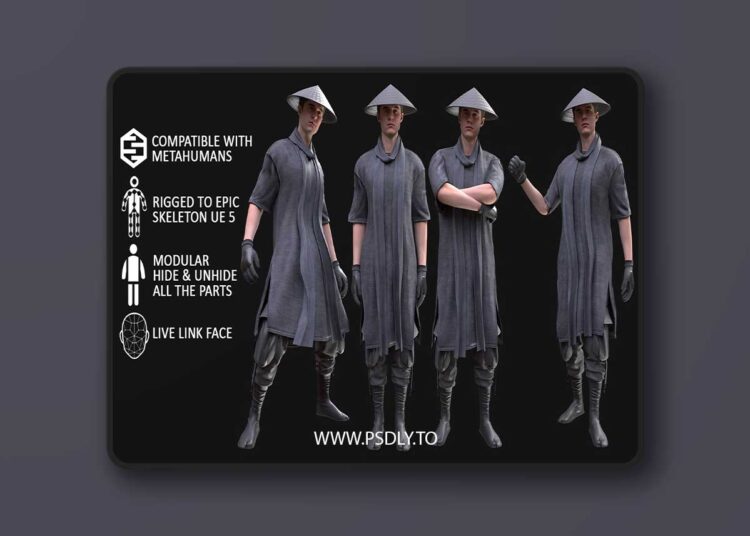 Man Warrior - Modular - Rigged (5.1+)