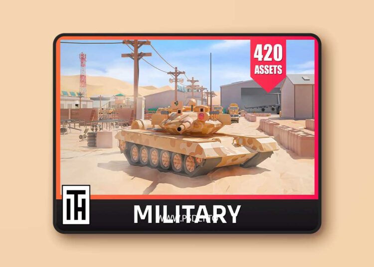 Military - Low Poly 3D Models Pack v2.1