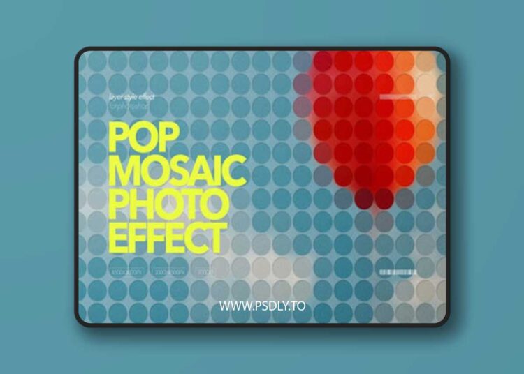 Pop Mosaic Photo Effect for Photoshop