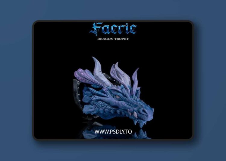STLflix – Wall Mount – False Dragon Trophy – 3D Print Model STL