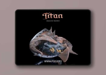 STLflix – Wall Mount – Titan Dragon Trophy – 3D Print Model STL