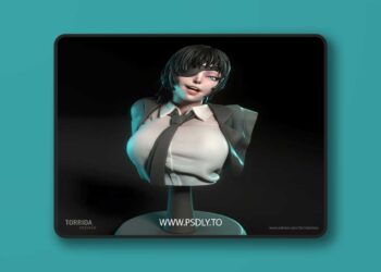 Torrida Minis – Himeno Bust – 3D Print