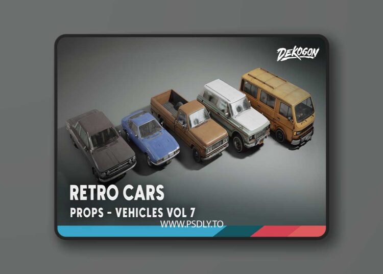 Vehicles VOL.7 - Retro Cars (Low Poly) (5.4)