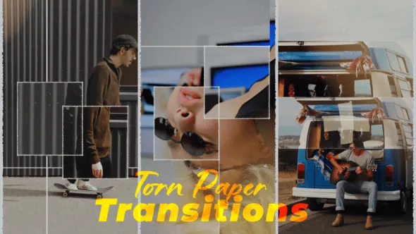 Verical Torn Paper Transitions
