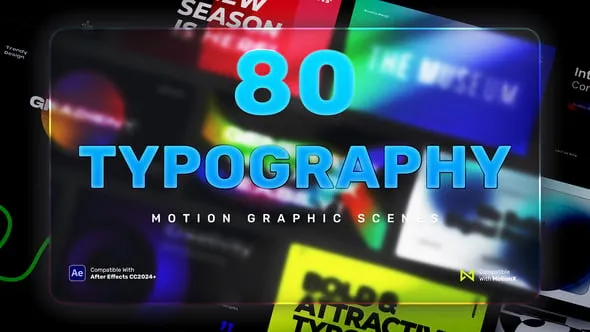 80 Typography Scenes | After Effects