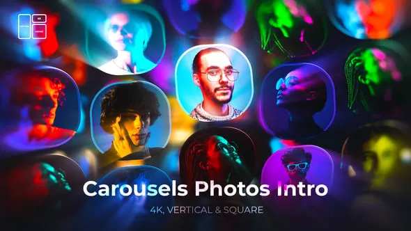 Videohive - Carousel Photo Intro - 58944241