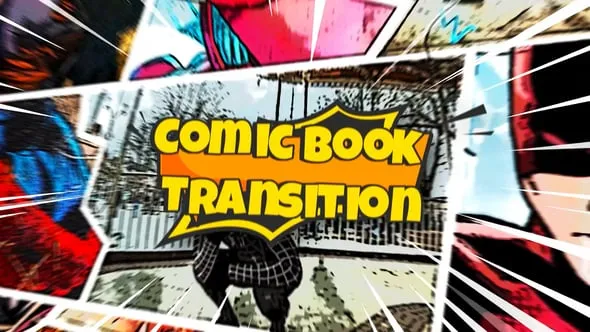 Videohive - Comic Book Transitions | MOGRT - 59078243