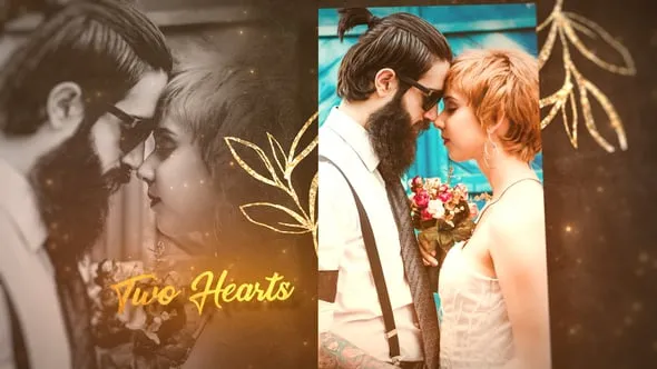 Videohive - Golden Wedding Slideshow - 59040628
