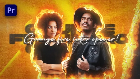 Videohive - Grunge Fire Intro Opener | Premiere Pro - 58822844