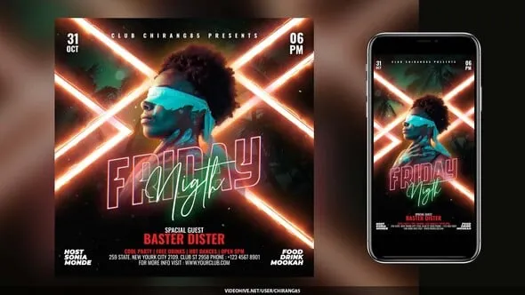 Night Club Flyer Stories v15