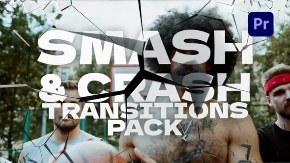Videohive - Smash & Crash Transitions Pack - 58903925