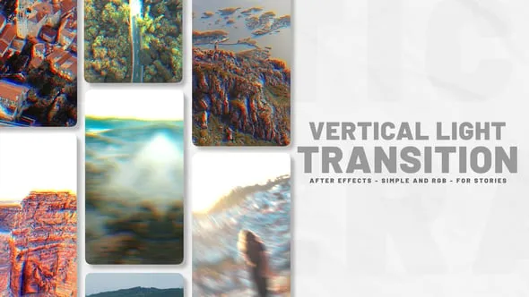 Videohive - Vertical Light Transition - 58931371