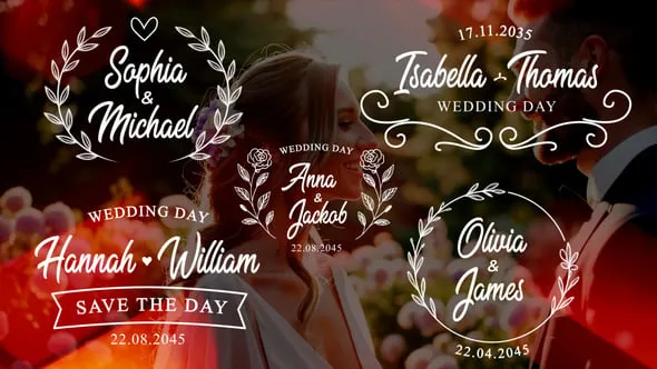 Wedding Titles Pack - 59005413