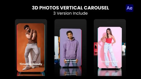 3D Photo Vertical Carousel - 59081744