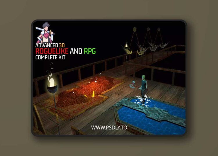 3D Roguelike RPG Complete Kit for Mobile and PC TPS Enemy AI Puzzle and Props v4.0