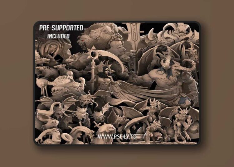 Bite the Bullet – Dungeon (Demons) April 2024 – 3D Print Model STL