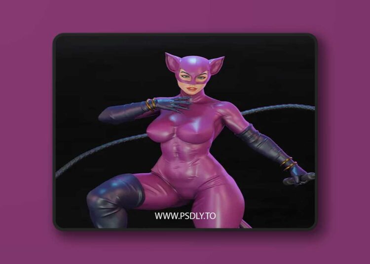 BrunoArt3D – Catwoman Long Halloween – 3D Print