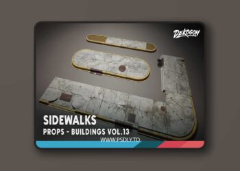 Buildings VOL.13 - Sidewalks (Vertex Paintable Debris/Water/Damage/Dirt) [5.3 – 5.6]