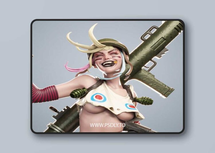 CA 3D Studios – Tank Girl – 3D Print Model STL
