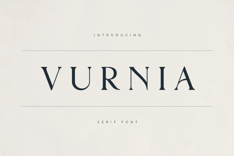 CreativeMarket - Vurnia – Elegant Serif Font