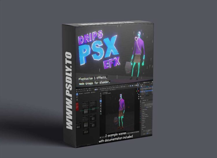Drips Psx Efx - Playstation 1 Effects v1.4 for Blender