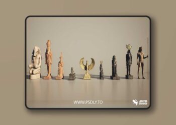 Egyptian Statues Pack ( Egyptian Statues Old Egypt Sculpt Ancient Old 3D Art ) [5.0 – 5.6]