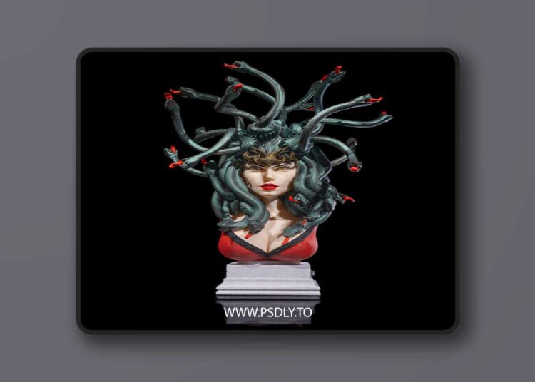 Enchant Medusa Bust – 3D Print Model