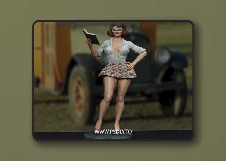 Exclusive – Teacher Pinup – 3D Print