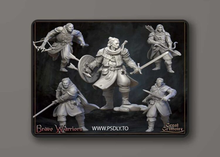 Great Grimoire – Brave Warriors – 3D Print Model STL