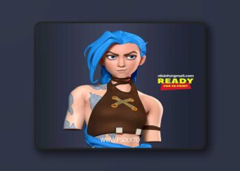 Jinx Bust – Arcane Fanart – 3D Print Model