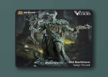 Old Barkhorn – Satyr Druid – 3D Print Model