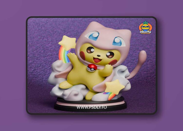 Pokemon Pikachu Mew Cosplay – 3D Print Model