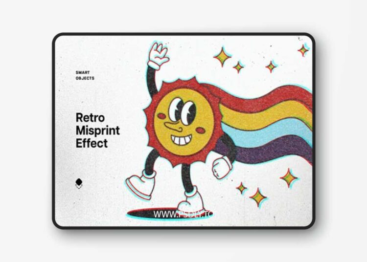 Retro Misprint Effect for Photoshop