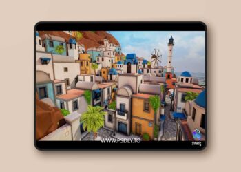 Stylized Greek Island ( Stylized Greek Island Greek Island Island Low Poly 3D ) (5.3)