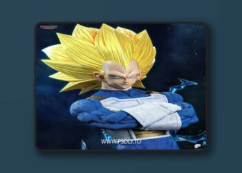 Tanuki Figures – Vegeta SSJ3 Fullsize – 3D Print Model STL